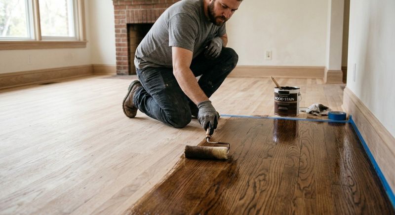 Hardwood Floor Staining in Olathe, KS