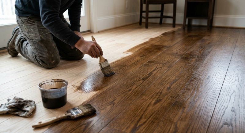Hardwood Floor Staining in Overland Park, KS
