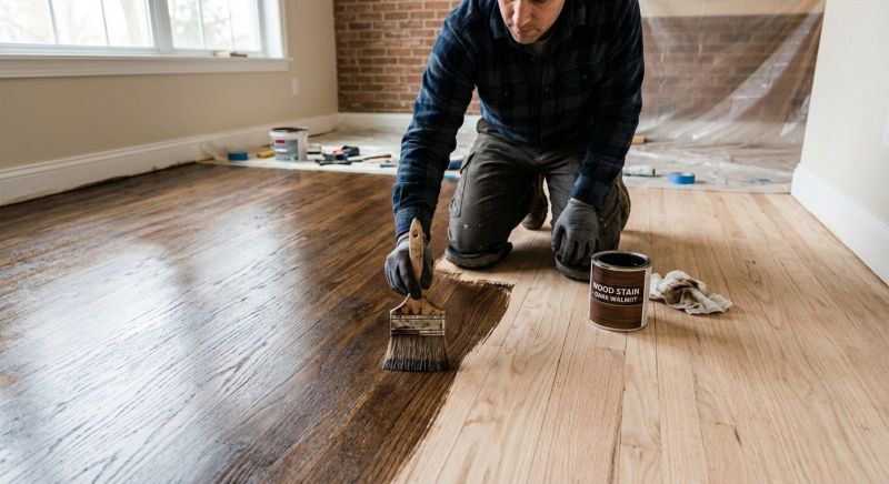Hardwood Floor Staining in Overland Park, KS
