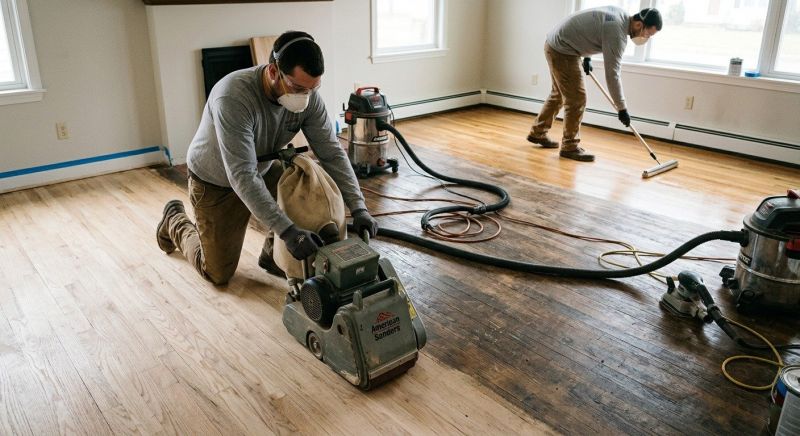 Pine Floor Refinishing in Overland Park, KS