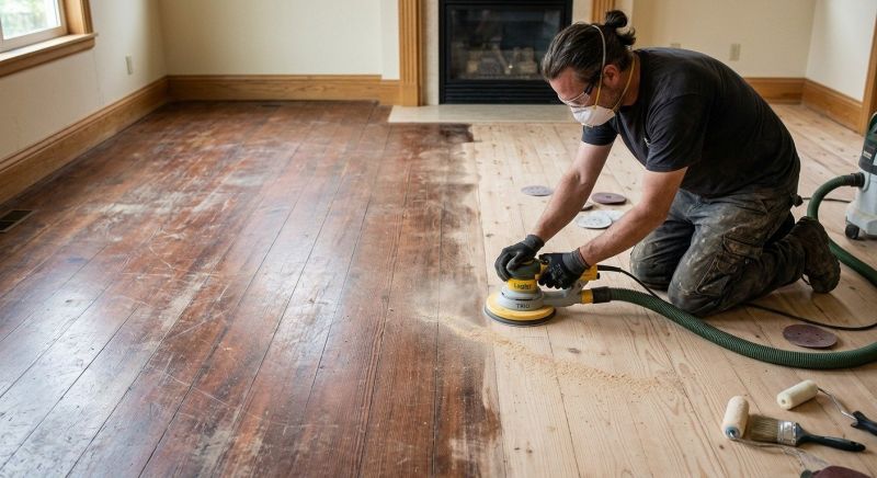 Walnut Floor Refinishing in Olathe, KS