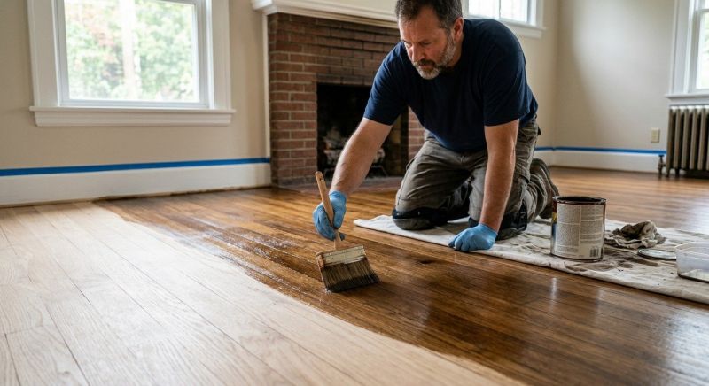 Wood Floor Staining in Kansas City, KS